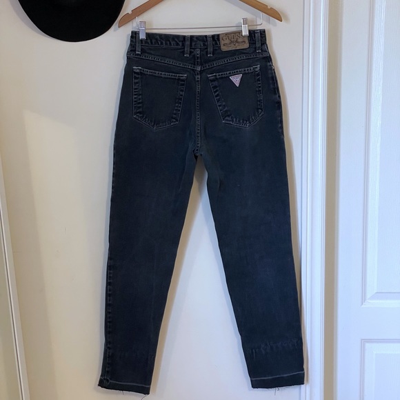 Vintage GUESS faded black/charcoal denim jeans, made in Canada π¨π¦ , size 32 - Picture 15 of 16